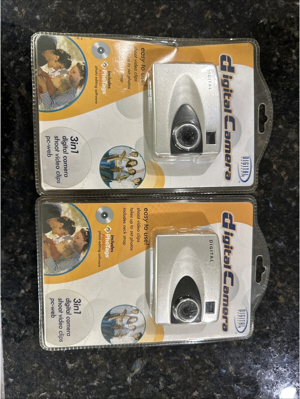 Digital Concepts Point & Shoot Digital Camera Silver 2 Of Them